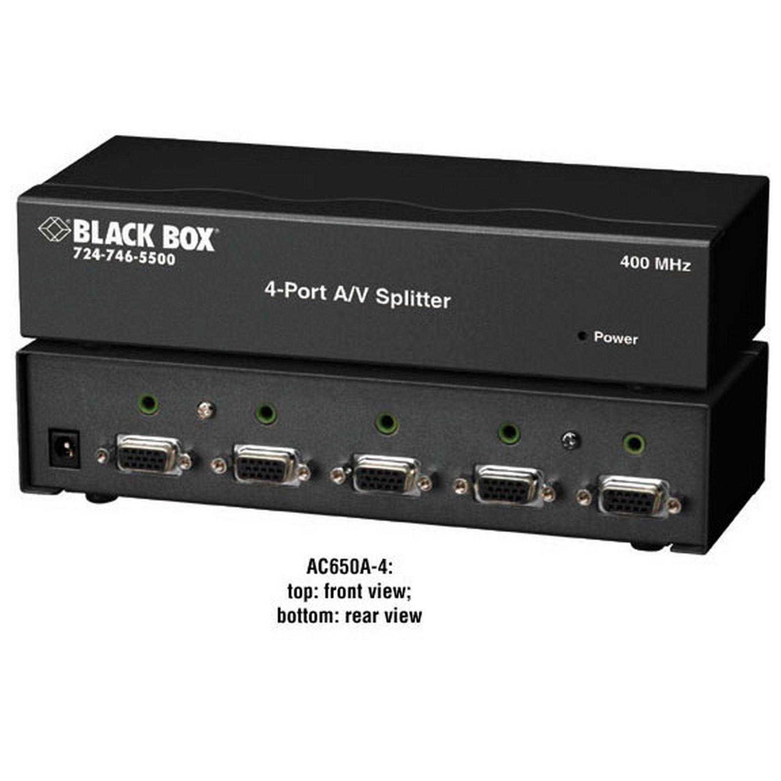 Audio/Video Splitter - 4-Port